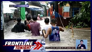 Ilang bahagi ng Albay lubog sa baha dahil sa bagyong Kristine  Frontline Tonight [upl. by Cirdec]