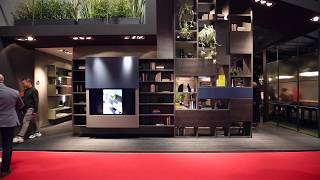 Salone del Mobile 2018  FIMAR  soggiorni moderni librerie design porta tv letti armadi [upl. by Levison]