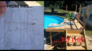 How to Attach Pool Ladder to Deck [upl. by Notgnimer]