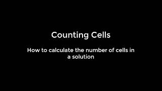 How to calculate the number of cells in a solution using data from a haemocytometer [upl. by Ducan]