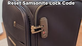 How to Reset Samsonite Lock Code TSA lock reset [upl. by Mill]