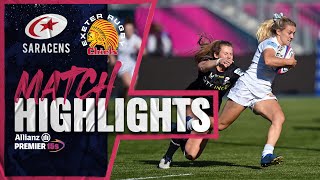 MATCH HIGHLIGHTS Saracens Women v Exeter Chiefs Women [upl. by Fira]