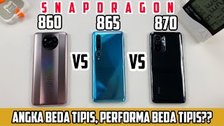 PERFORMA SNAPDRAGON 860 vs 865 vs 870  BENCHMARK amp GENSHIN IMPACT [upl. by Onilatac]