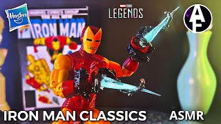 Marvel Legends  Hasbro  Iron Man Classics  ASMR Unboxing  RUS [upl. by Dierdre]