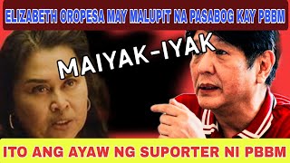 ELIZABETH OROPESA MAY PASABOG SA ADMIN NI BONG BONG MARCOS [upl. by Jimmie]