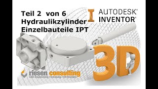 Inventor 2020 Bottom Up Teil 2 von 6 IPT CAD Deutsch Schulung Training Tutorial [upl. by Eibo]