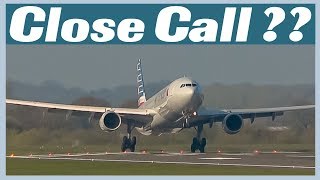 Close call Plane lands very short on runway 05R at Manchester Airport [upl. by Fiedler]