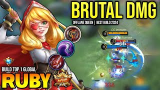 RUBY BEST BUILD 2024  BUILD TOP GLOBAL RUBY GAMEPLAY  MOBILE LEGENDS✓ [upl. by Milzie163]