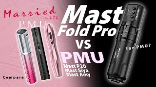 DragonHawk Mast Fold Pro vs  Mast P20  Mast Siya  Mast Amy  Tattoo Machine Pen  Compare Test [upl. by Maximilian272]