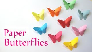 DIY crafts Paper BUTTERFLIES very EASY  Innova Crafts [upl. by Sheelah]