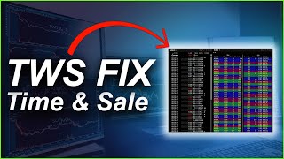 How to FIX Time amp Sale in TWS  Interactive Brokers TWS Best Settings [upl. by Ezara]