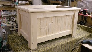 DIY classic wooden planter box Garden planter box [upl. by Dario283]