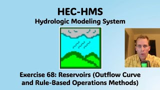 HEC HMS Exercise 68  Reservoirs Outflow Curve and RuleBased Operations Methods [upl. by Esikram]