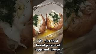 perfect baked potato for diet food delicious and healthy quick and easy to making [upl. by Eillo]