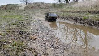 Oshkosh HEMTT 112 RC crawler in mud [upl. by Coplin]