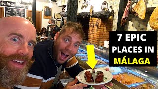 Epic FOOD TOUR in MÁLAGA SPAIN 7 Hidden Gems ft Irish man🇪🇸 [upl. by Wardlaw463]