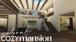 Bloxburg  Natural Cozy Celebrity Mansion  House Build [upl. by Doran18]