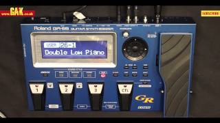 Roland  GR55 Guitar Synthesizer with GK3 Pickup Demo at GAK [upl. by Etnovad296]