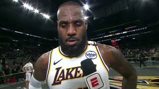 LEBRON JAMES Post Game Interview  Los Angeles Lakers vs San Antonio Spurs [upl. by Ativ]