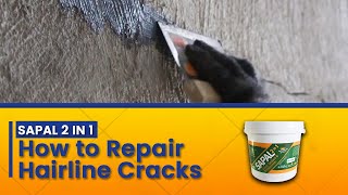 Sapal 2 in 1 How to Properly Repair Hairline Cracks Using a Paintable Flexible Sealant [upl. by Aiekat]