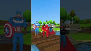 Spider man challenge fishing vs Captain Joker Super Man  Marvel Animation shorts gta spiderman [upl. by Ayvid968]