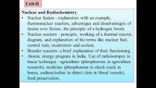 BCU CHEMISTRY Paper V Inorganicamp Organic chemistry  SYLLABUS REFERENCE BOOKS MODEL QUESTION PAPER [upl. by Yxor]