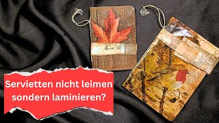 Herbstliches MiniJournal mit laminiertem Cover [upl. by Yasmine]