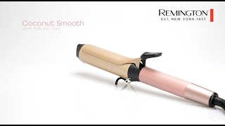 Remington Coconut Smooth 38mm Curling Tong 360 Video [upl. by Onaivlis]