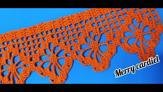 COMO TEJER PUNTILLA O BORDE A CROCHET [upl. by Rozalie]