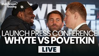 Dillian Whyte vs Alexander Povetkin launch press conference [upl. by Sigfried]