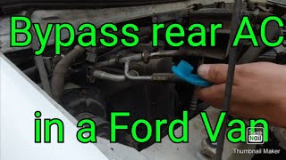 Cheap and Easy Way to Remove Rear AC From Ford Vans [upl. by Hu]