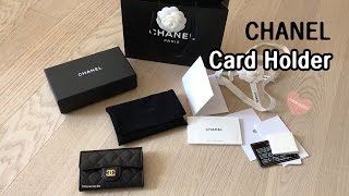 CHANEL Card Holder  Unboxing Caviar Card Case [upl. by Button]