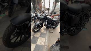 Royal Enfield Classic 350 dark stealth black ground clearence test royalenfield bulletlover [upl. by Naneik]