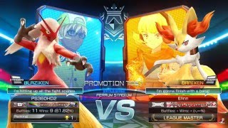 Pokken Tournament  Red League Master Elinn  Braixen vs Blaziken 60fps 1080p [upl. by Boardman]