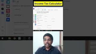 Income Tax Calculator for old and new tax regime fincalc [upl. by Willyt226]