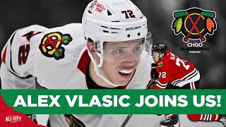 Chicago Blackhawks defenseman Alex Vlasic joins the show  CHGO Blackhawks Podcast [upl. by Radcliffe]