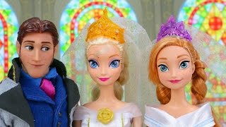 Frozen Anna y Elsa Pelean por Casarse con Hans AventurasJuguetes [upl. by Suravart178]