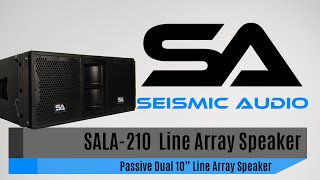 Seismic Audio SALA210 Line Array Speaker Official [upl. by Uphemia45]