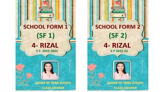 SCHOOL FORMS  SF 110 COVER PAGE RETRO STYLE EDITABLE TEMPLATE [upl. by Salinas]