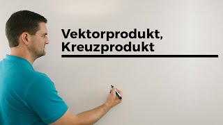 Vektorprodukt Kreuzprodukt vektorielles äußeres Produkt Formel  Mathe by Daniel Jung [upl. by Ailalue]