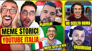 REAGIAMO ai MEME PIÙ FAMOSI di YouTube ITALIA   Indimenticabili [upl. by Belden]