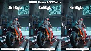 DDR5 2x16 VS 3x16 VS 4x16 RAM Test [upl. by Hersh]