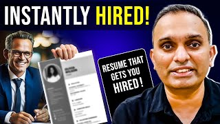 How to write Resume as an EXPERIENCED professional  Get hired at McKinsey Google Amazon ATS Resume [upl. by Airyt]