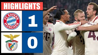 Bayern München gegen Benfica 1  0  HIGHLIGHTS amp GOAL  UEFA Champions League 202425 [upl. by Mcfarland401]