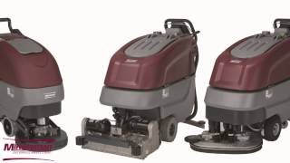 Floor scrubbers by Minuteman International Floor Cleaning Equipment Floor scrubbing Machines [upl. by Atinehs123]