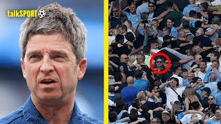 Noel Gallagher Justifies Not Joining Man City Fans In Poznan Celebration Due To Severe Hangover 🤢😅 [upl. by Cykana182]