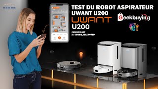 ➡️Test du robot aspirateur et laveur Uwant U200  Performant et pas cher Review [upl. by Adekahs113]