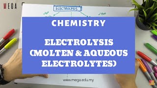 Chemistry  Electrolysis Molten amp Aqueous Electrolytes [upl. by Atinniuq]