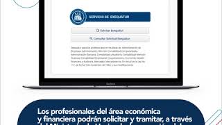 Solicitud Exequátur para graduados área económica y financiera [upl. by Main]