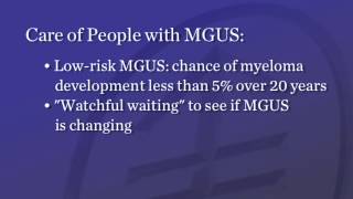 MGUS and Smoldering Myeloma  Memorial Sloan Kettering [upl. by Sufur]